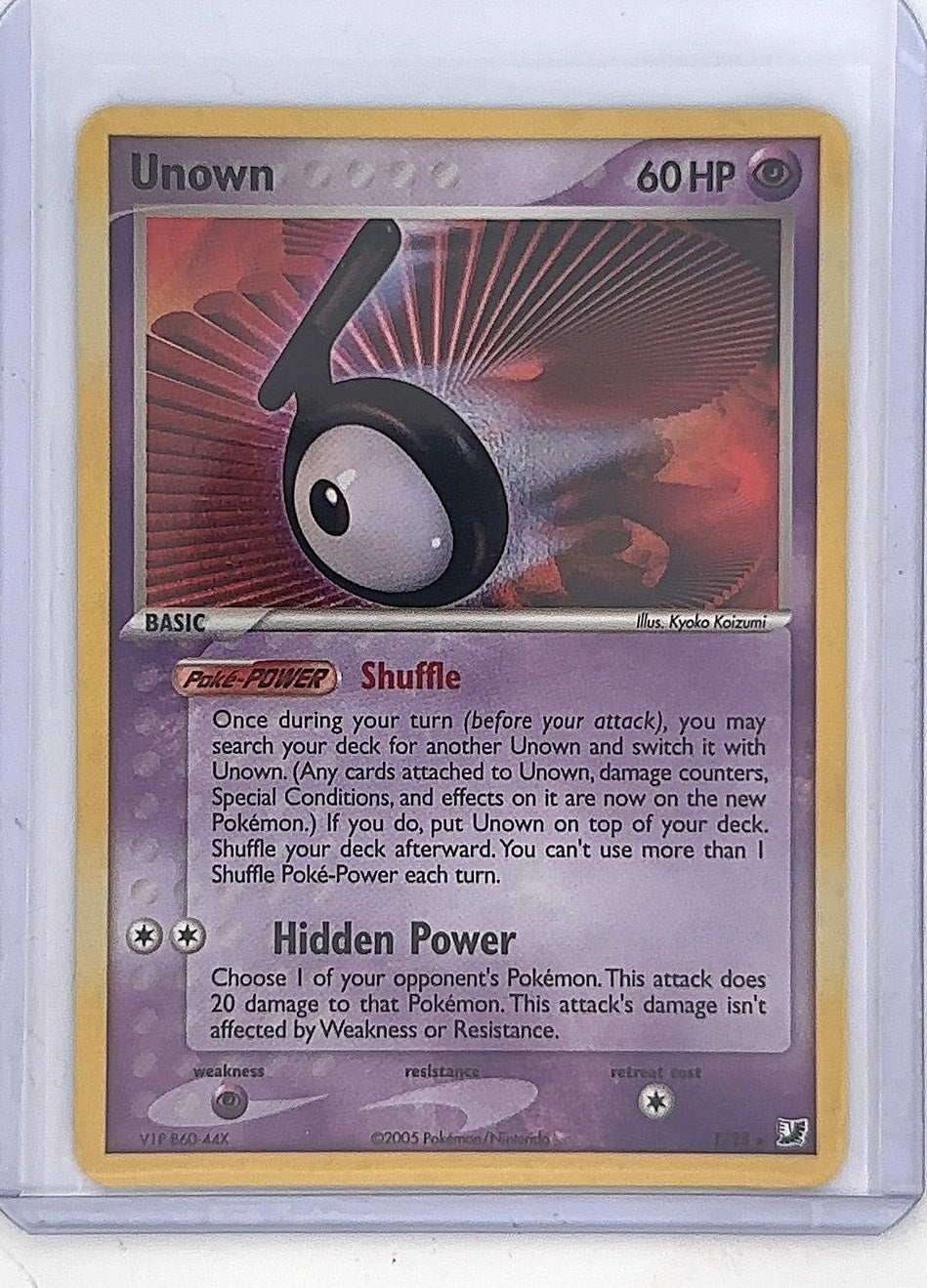 Unown (T) #T/28 — front