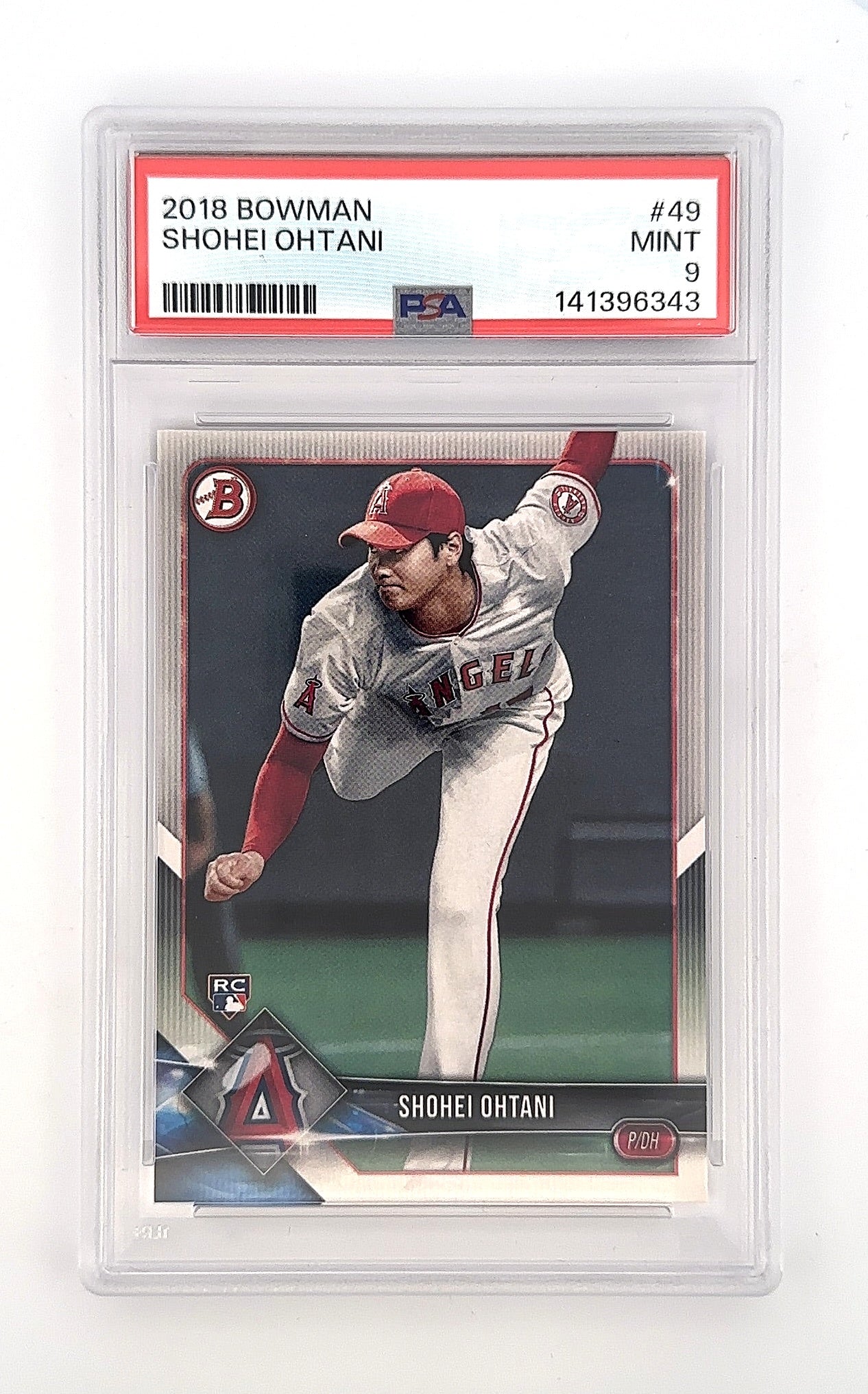 2018 Bowman Shohei Ohtani #49 PSA 9 — front