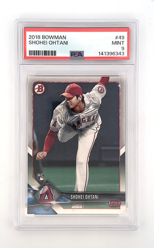 2018 Bowman Shohei Ohtani #49 PSA 9 — front
