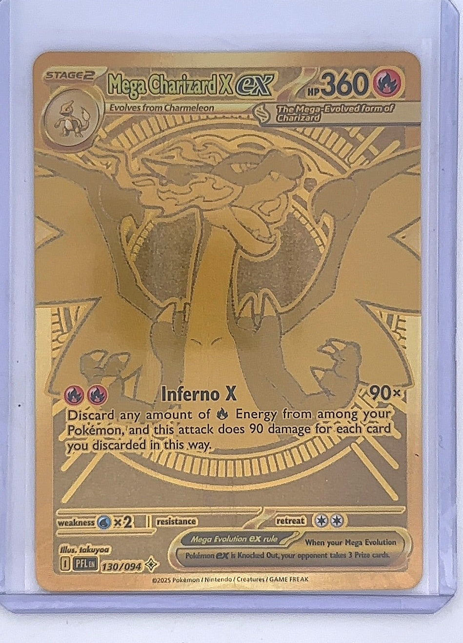Mega Charizard X ex - 130/094 #130/094 — front