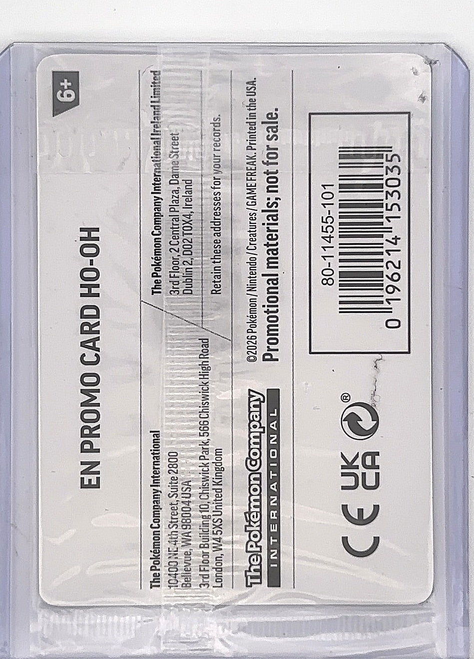 Ho-Oh - 010/086 (Gamestop Exclusive) #010/086 — back