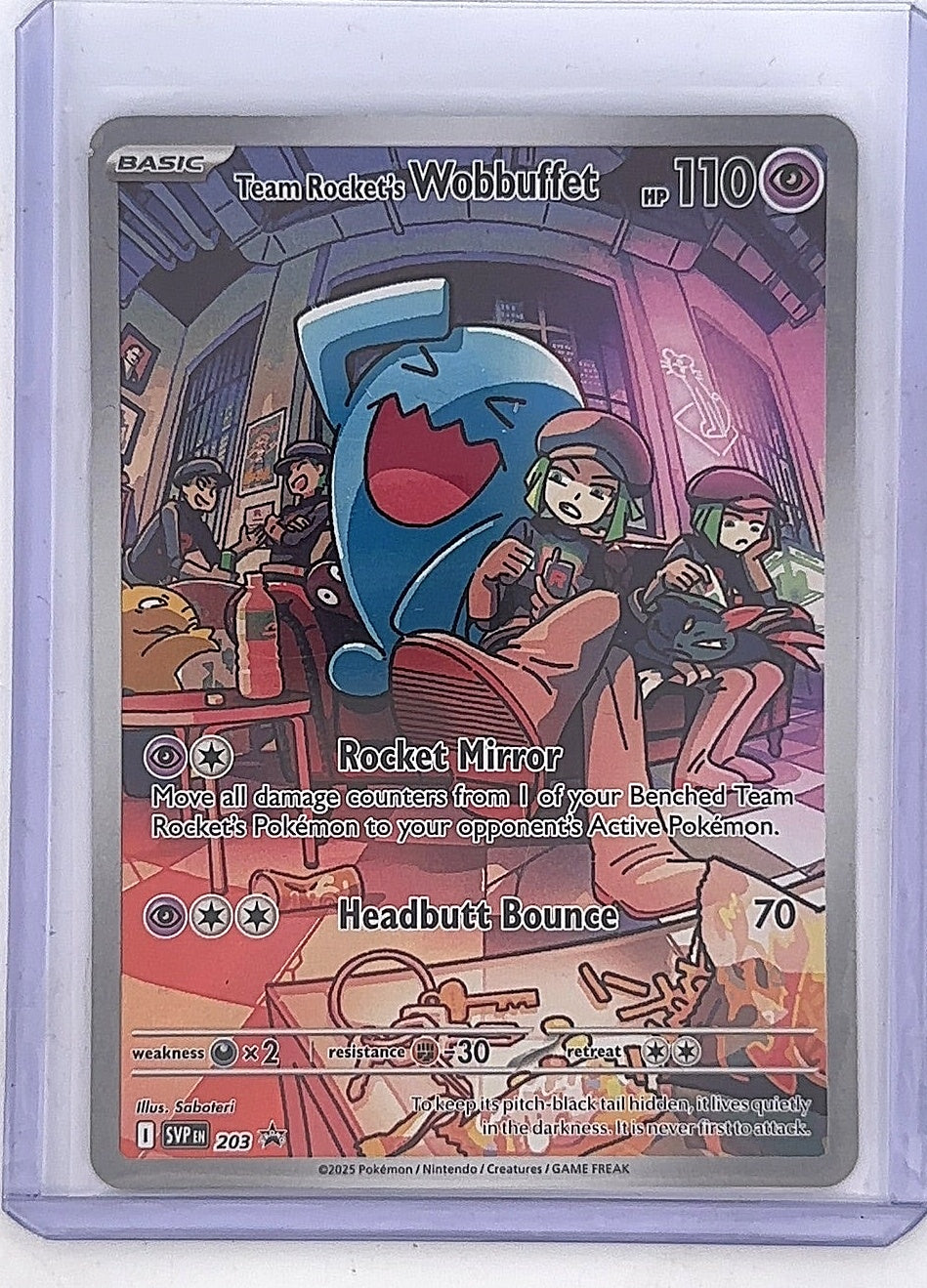 Team Rocket's Wobbuffet #203 — front