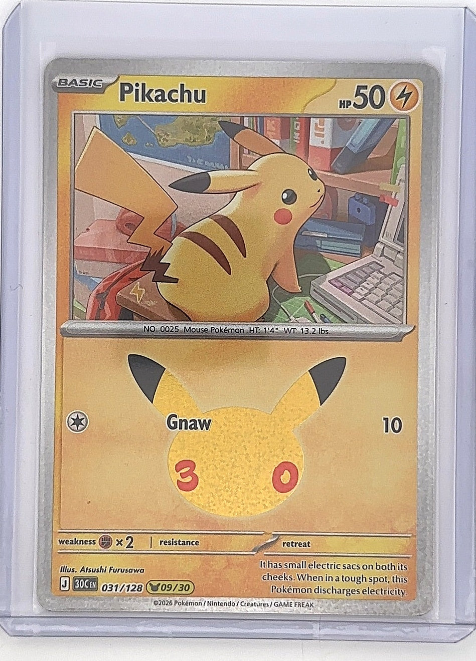 Pikachu - 031/128 #031/128 — front