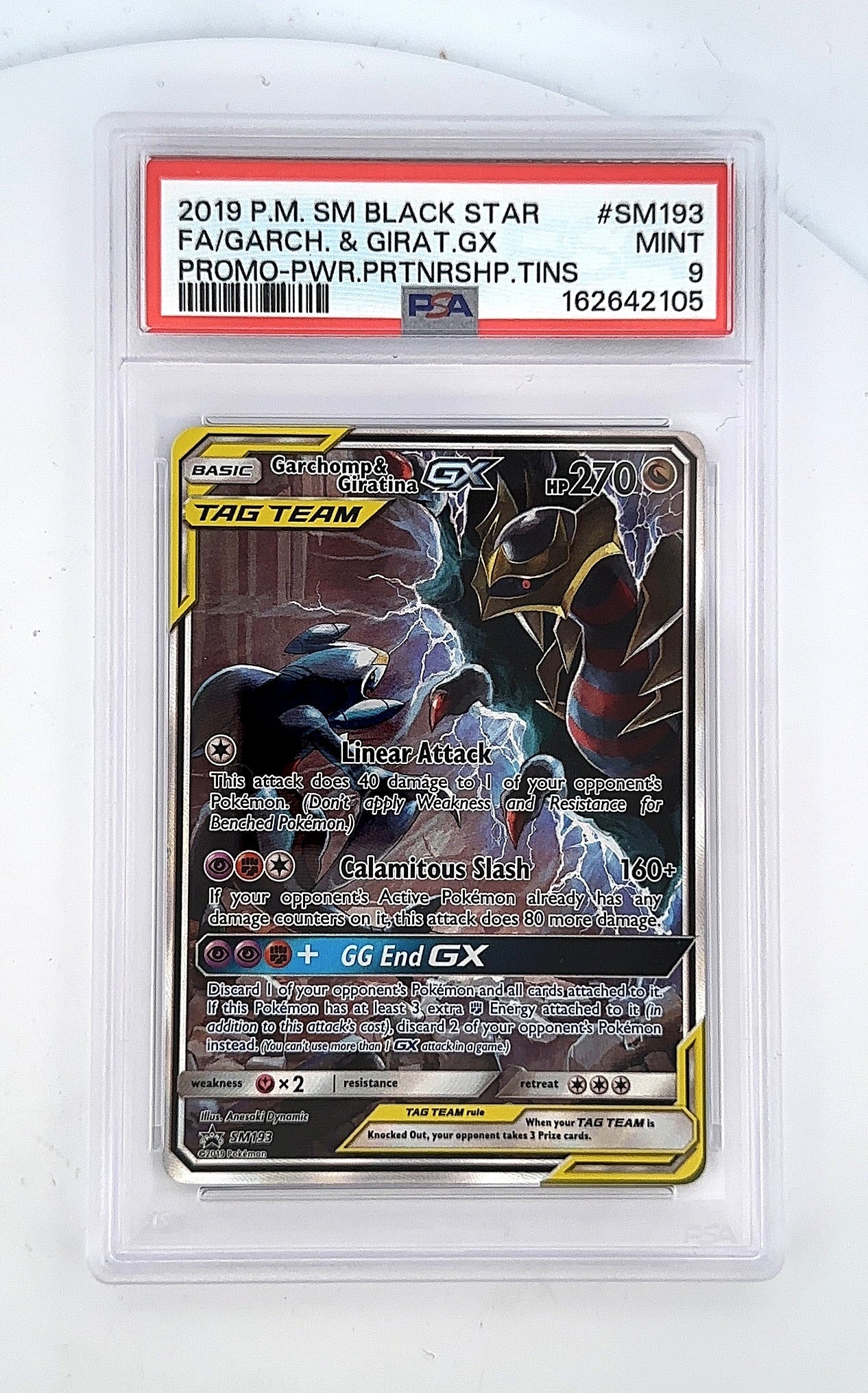 Garchomp & Giratina GX - SM193 #SM193 PSA MINT 9 — front