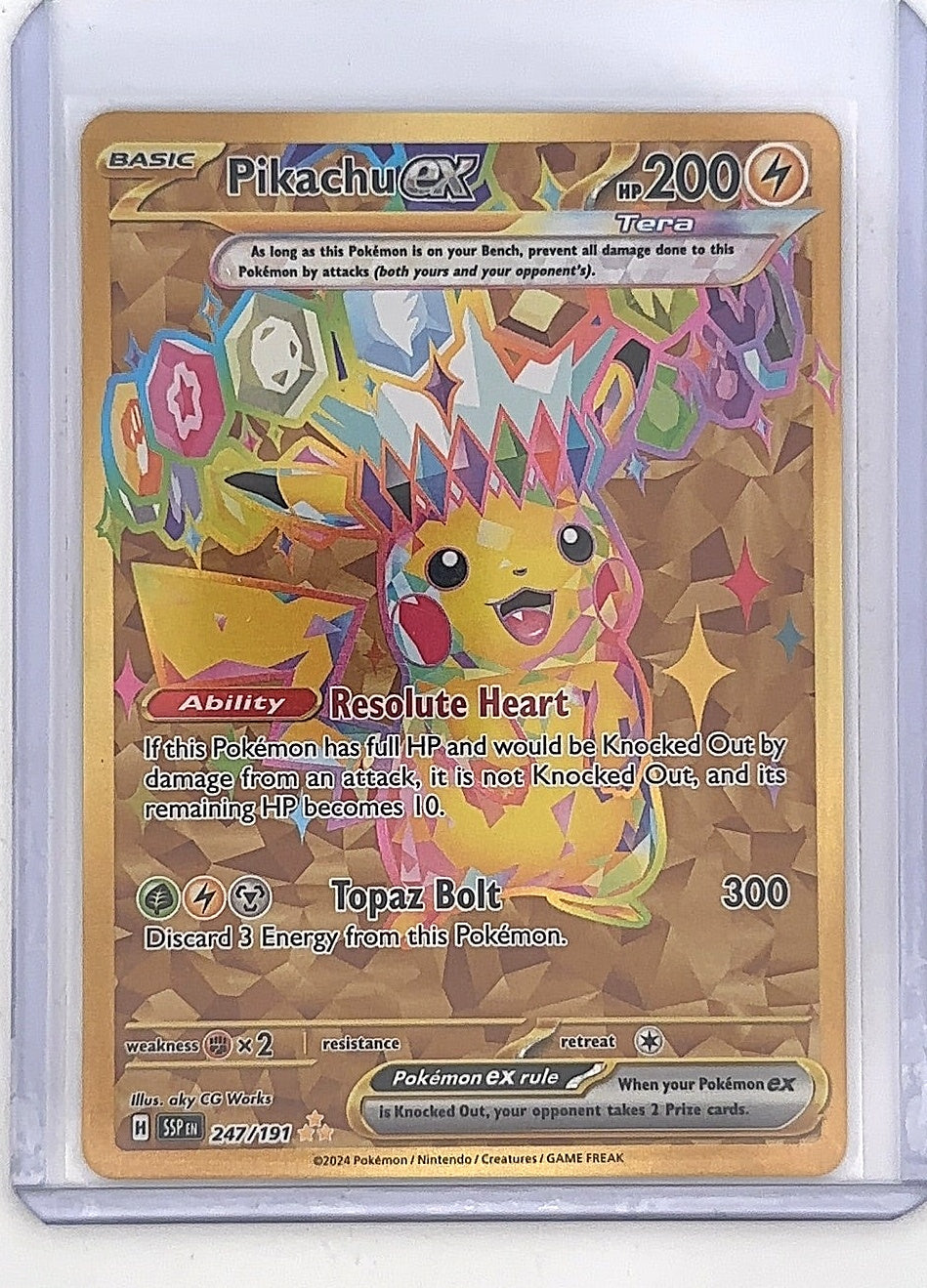 Pikachu ex - 247/191 #247/191 — front