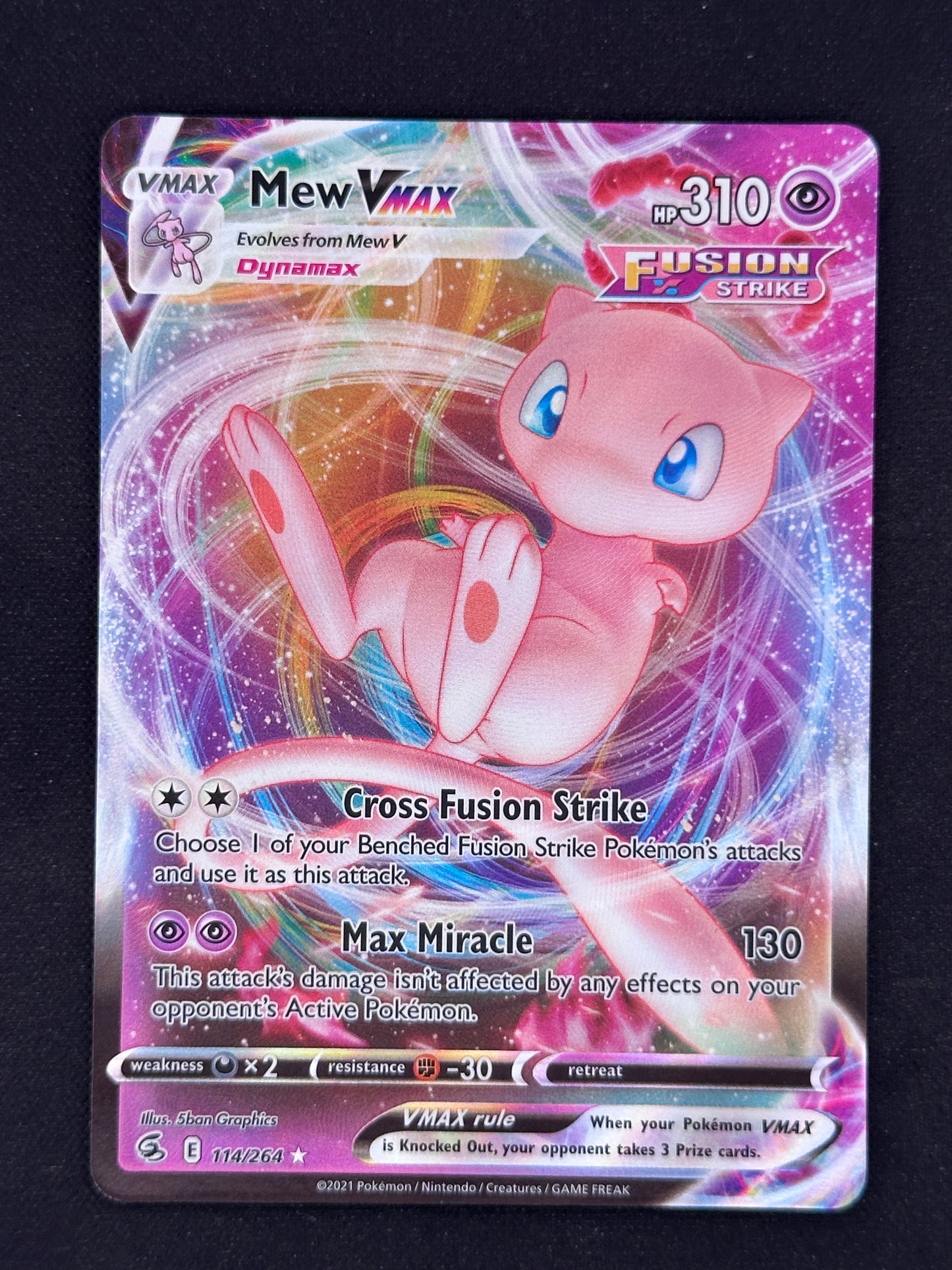 Mew VMAX SWSH08: Fusion Strike #114/264 — front