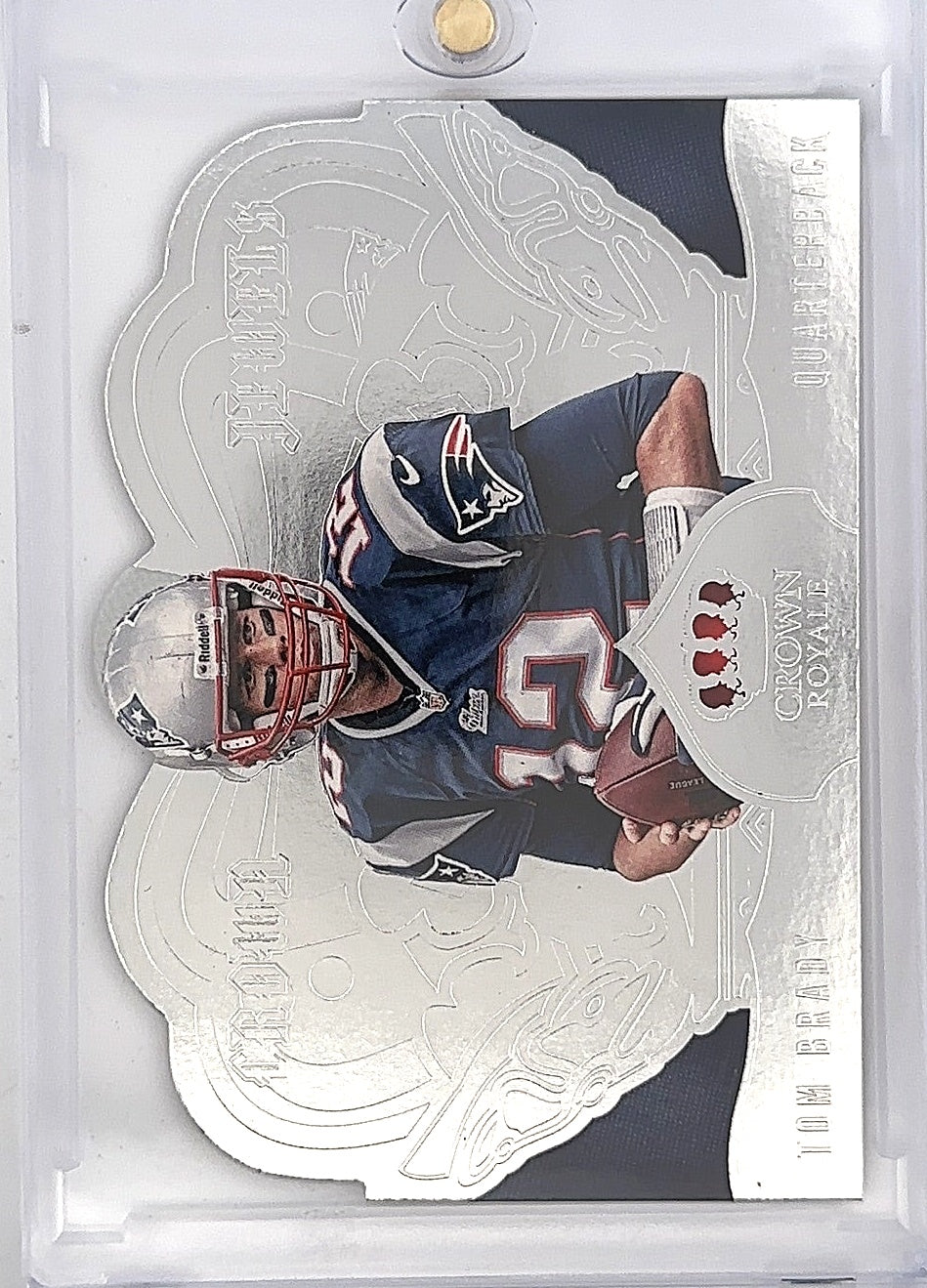 2013 Crown Royale Tom Brady Crown Jewles Die Cut #19 — front
