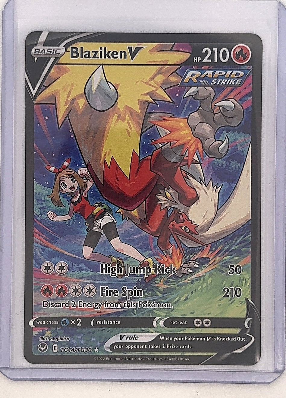 Blaziken V #TG14/TG30 — front