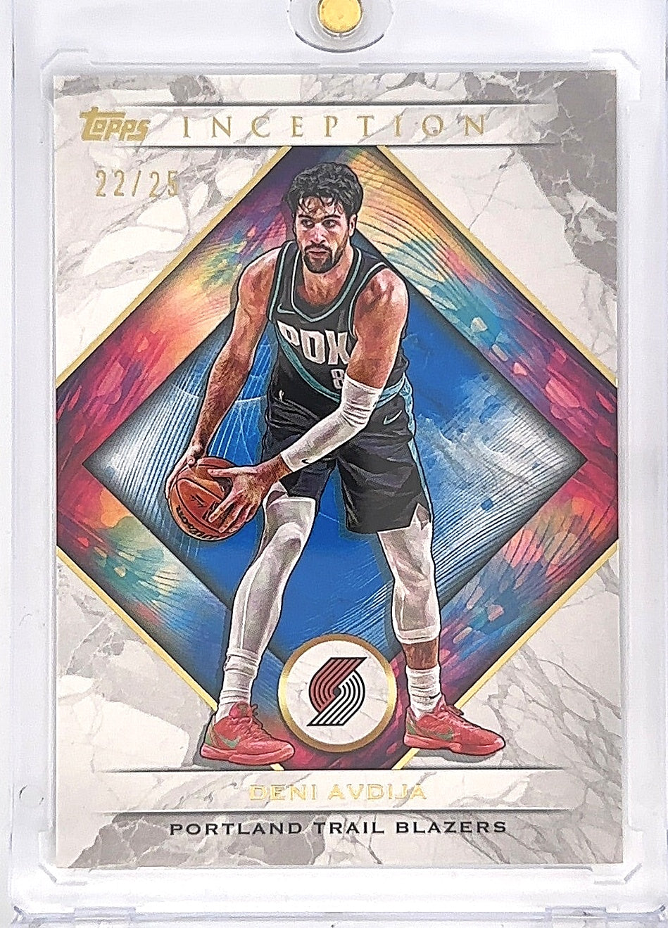 2025 Topps Inception Deni Avdija [Blue Inception] #87 22/25 — front