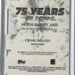 2026 Topps 75 Years Of Topps Die-Cut Autograph Craig Biggio [Black] #75YA-CB AUTO — back