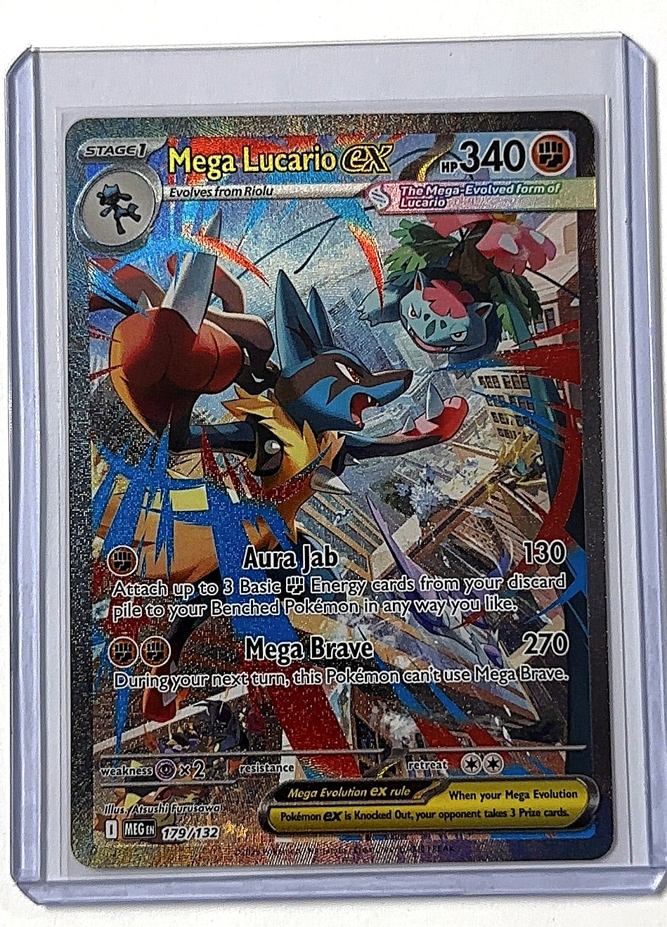 Mega Lucario ex - 179/132 #179/132 — front