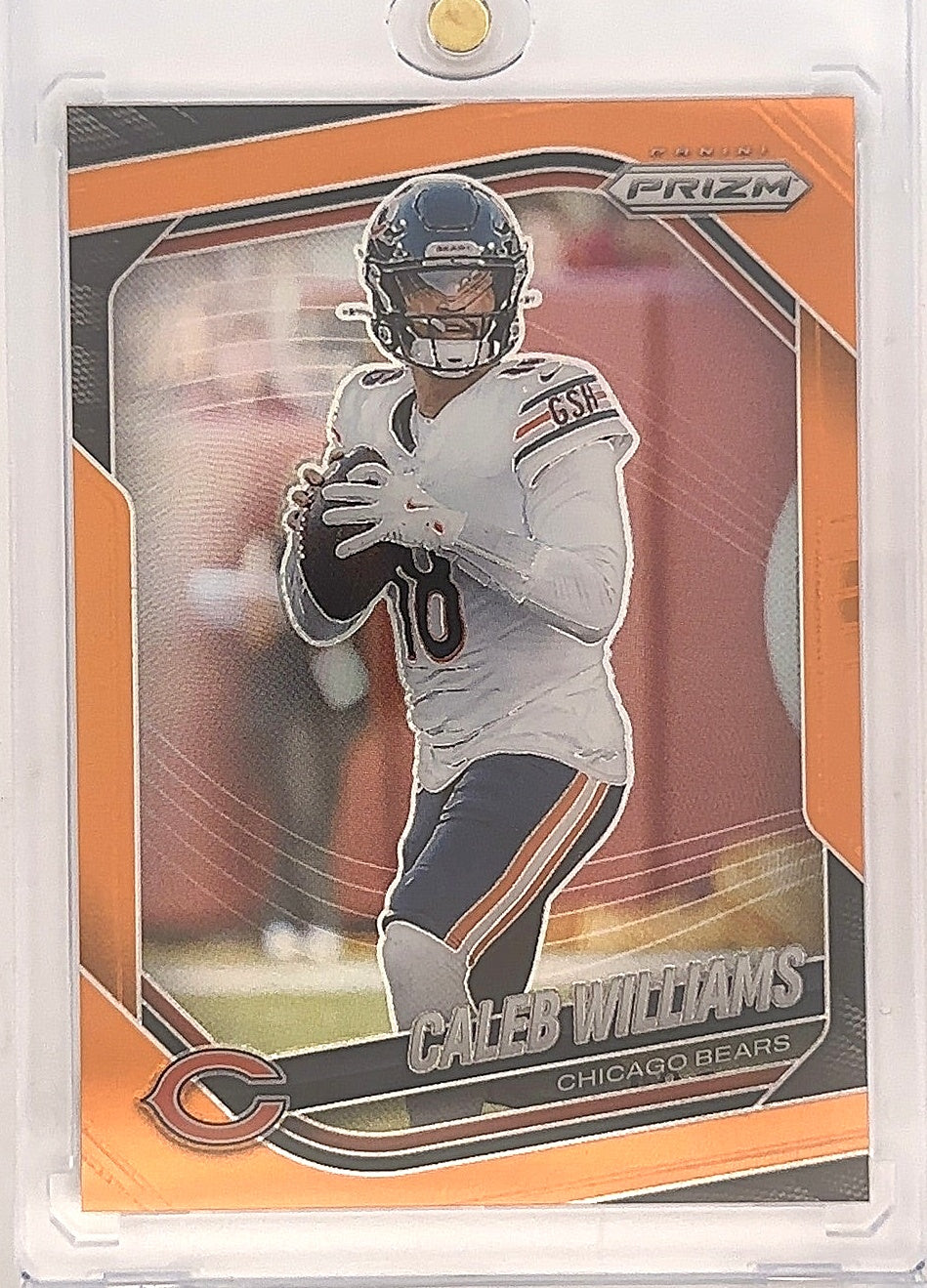 2025 Panini Prizm Caleb Williams [Orange] #124 — front