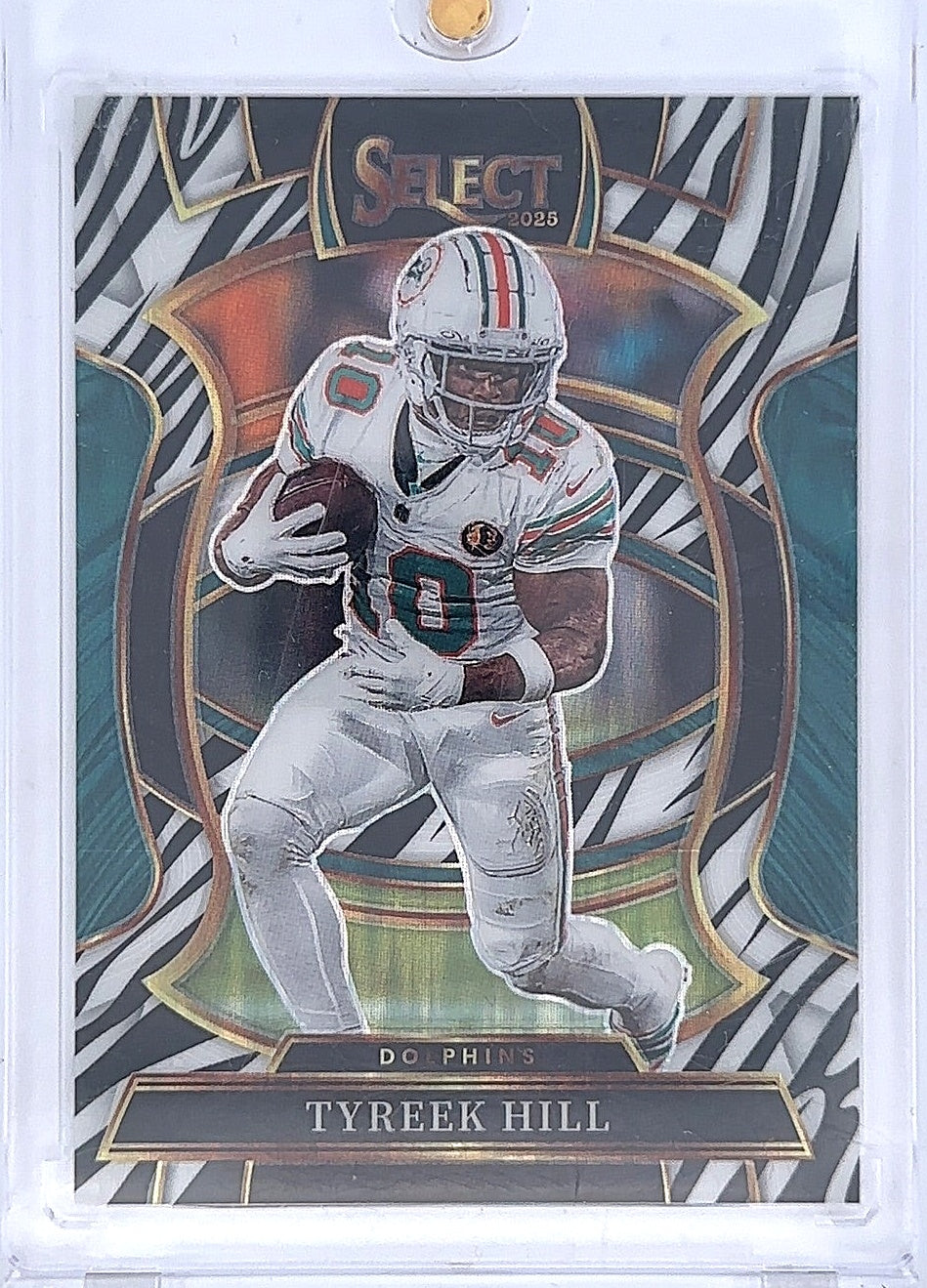 2025 Panini Select Tyreek Hill [Zebra Prizm] #83 — front