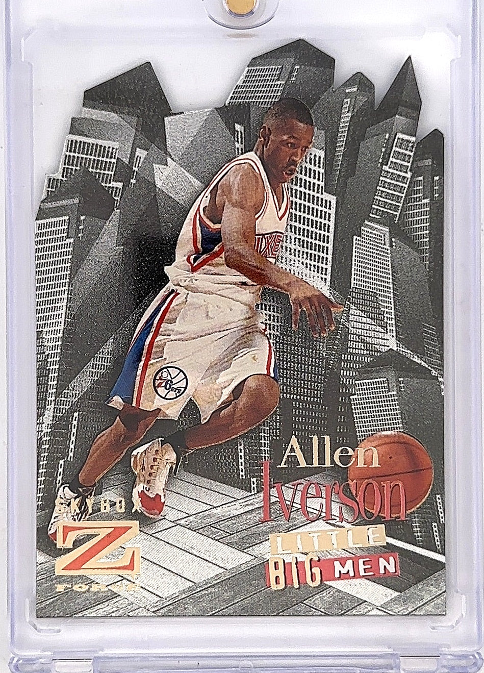 1996 Skybox Z Force Little Big Men Allen Iverson #5 — front