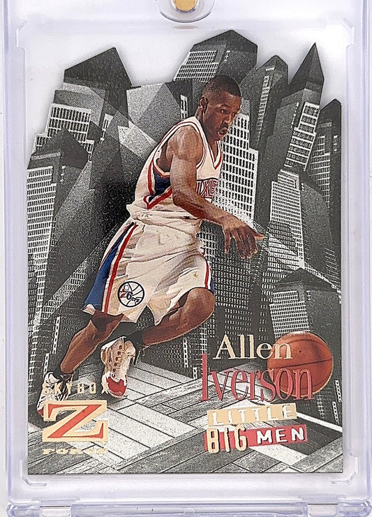 1996 Skybox Z Force Little Big Men Allen Iverson #5 — front