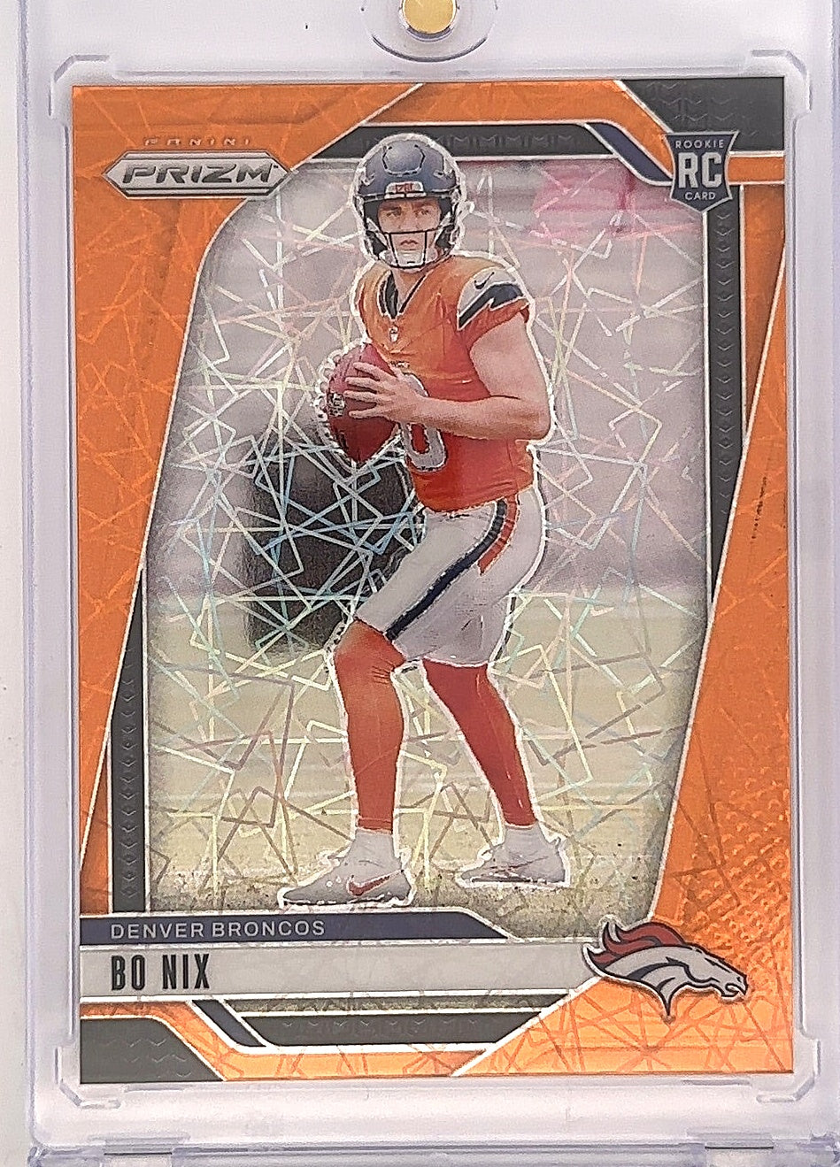 2024 Panini Prizm Bo Nix [Orange Lazer] #309 — front
