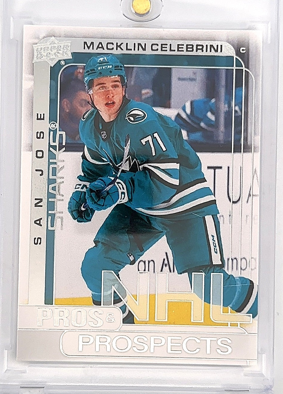 2024-25 Upper Deck Extended Series Macklin Celebrini Pros & Prospects PP-2 — front