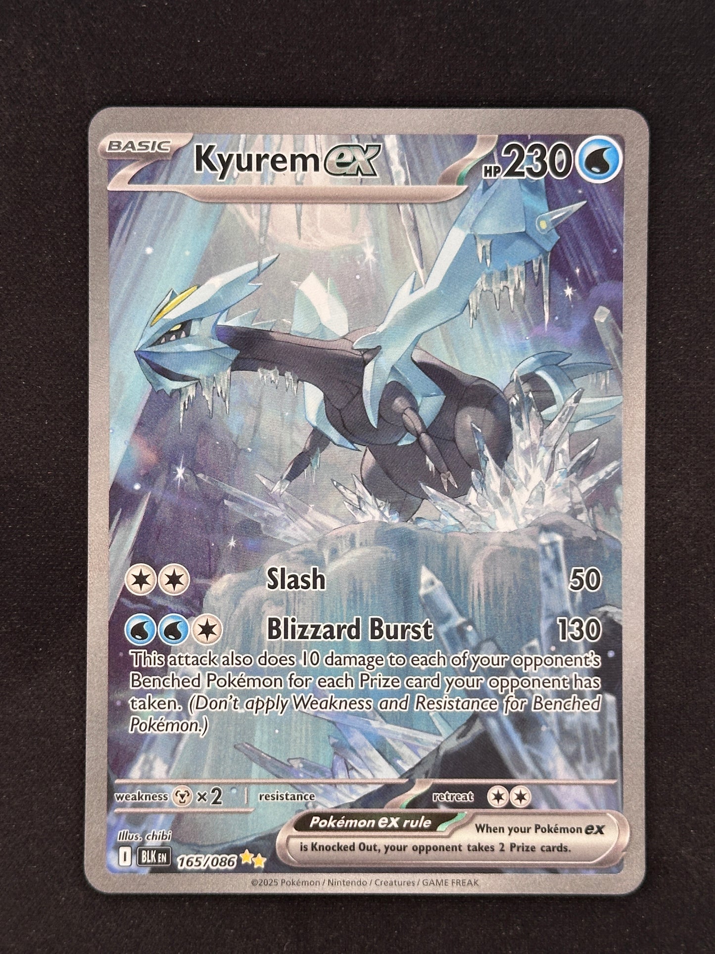 Kyurem ex - 165/086 SV: Black Bolt #165/086 — front