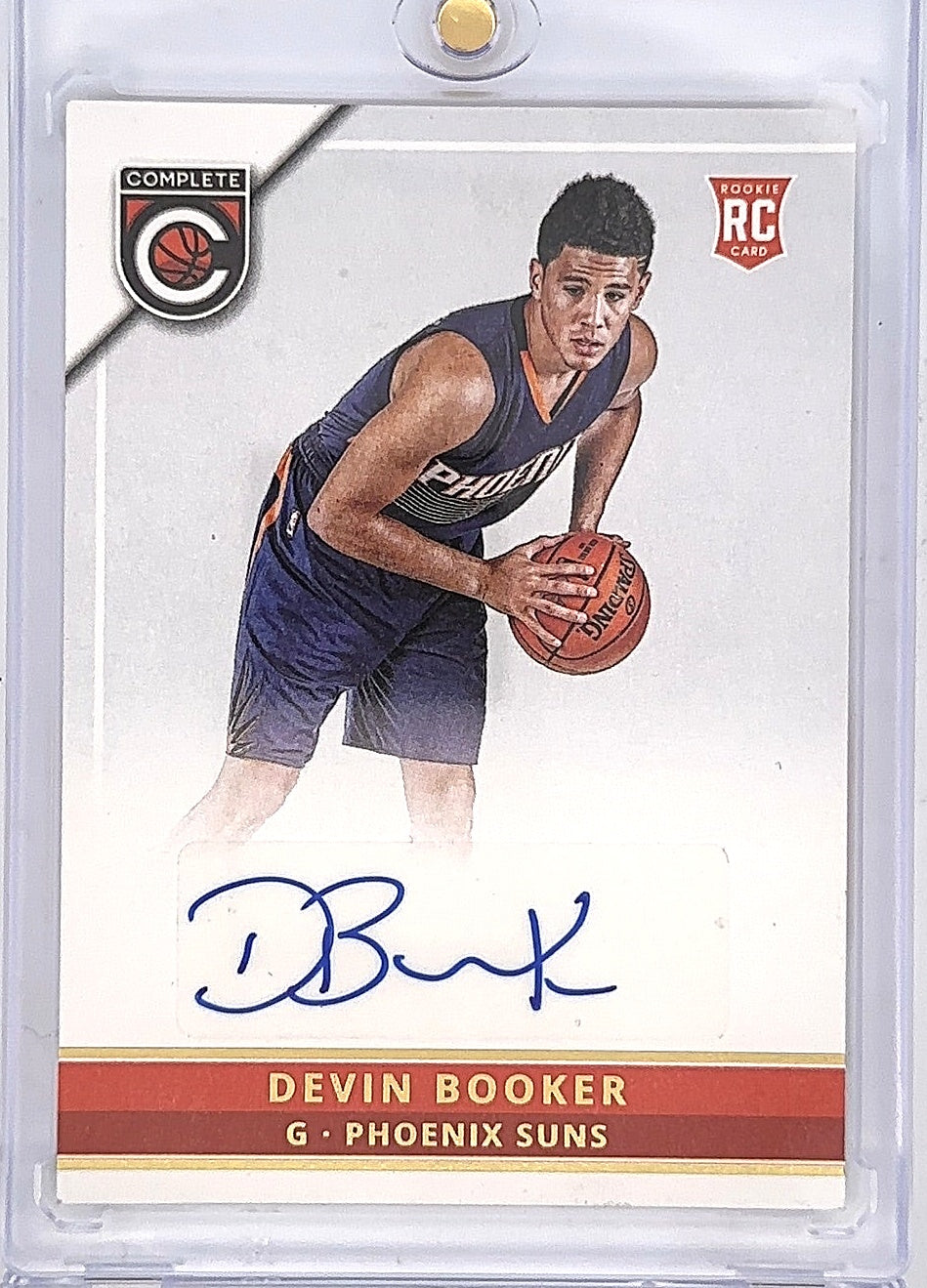 2015 Panini Complete Autographs Devin Booker #DBK — front