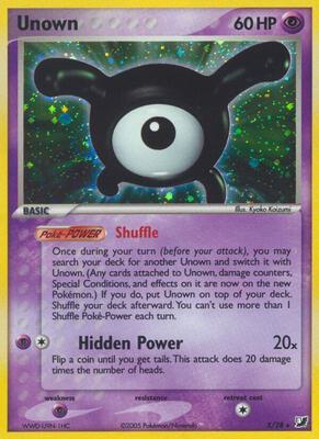 Unown (X) #X/28 — stock