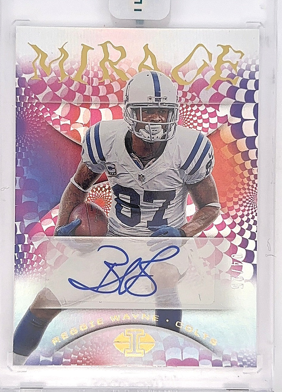 2020 Reggie Wayne Illusions Mirage Auto /25 #MI1 — front
