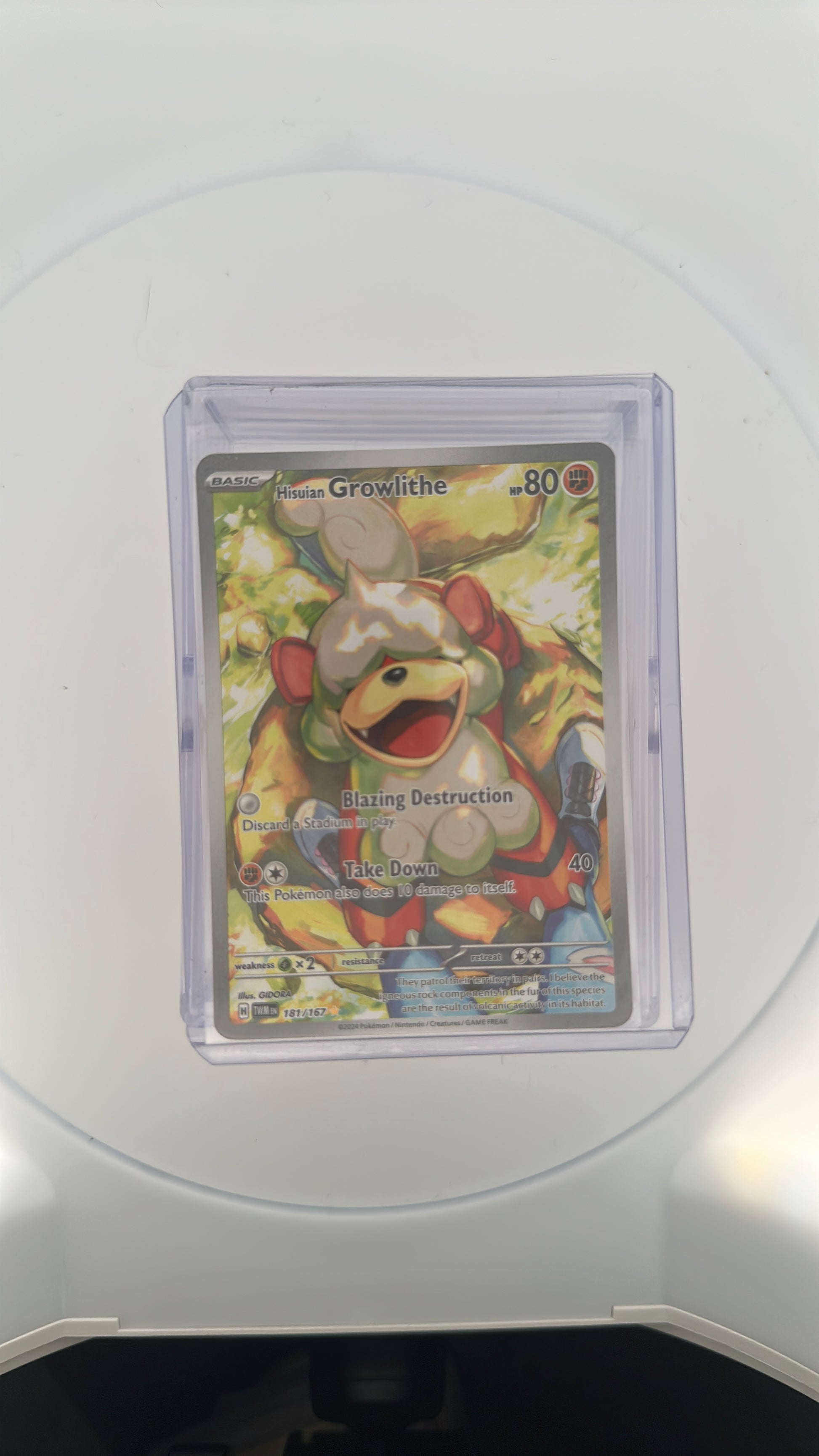 Hisuian Growlithe - 181/167 SV06: Twilight Masquerade #181/167 — front