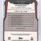 2015 Bowman Tom Brady Refractor Die Cut #PDC-TB — back