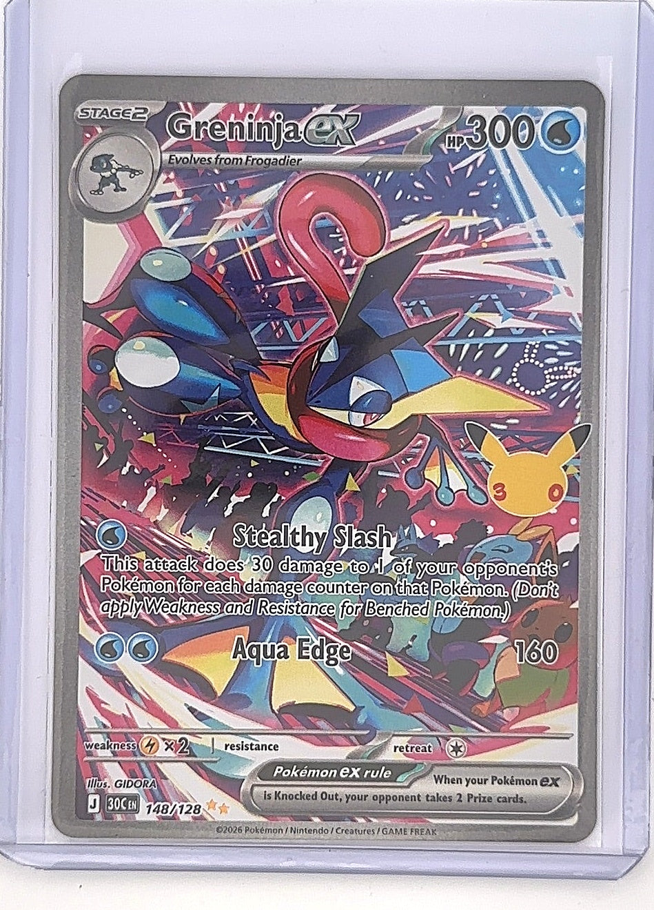 Greninja ex - 148/128 #148/128 — front