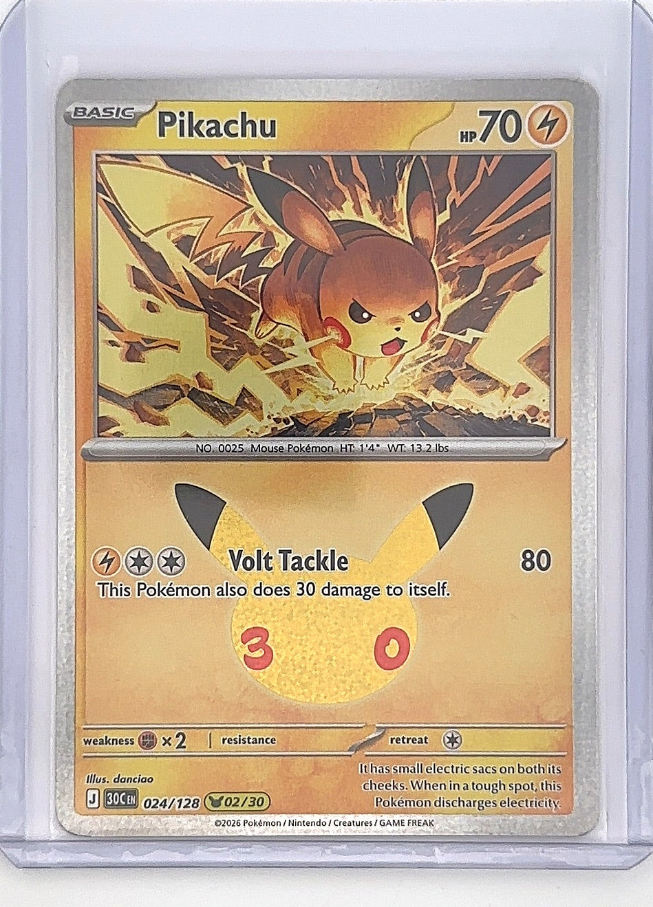 Pikachu - 024/128 #024/128 — front