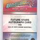 2024 Topps Chrome Future Stars Autograph Bronny James Jr. #FSA-BJ — back