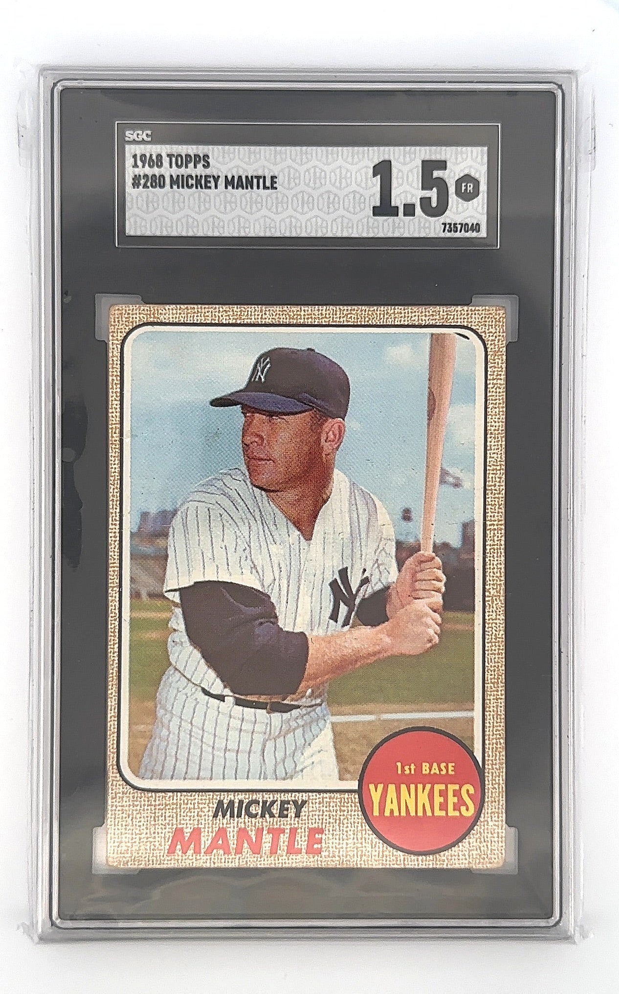 1968 Topps Mickey Mantle #280 — front