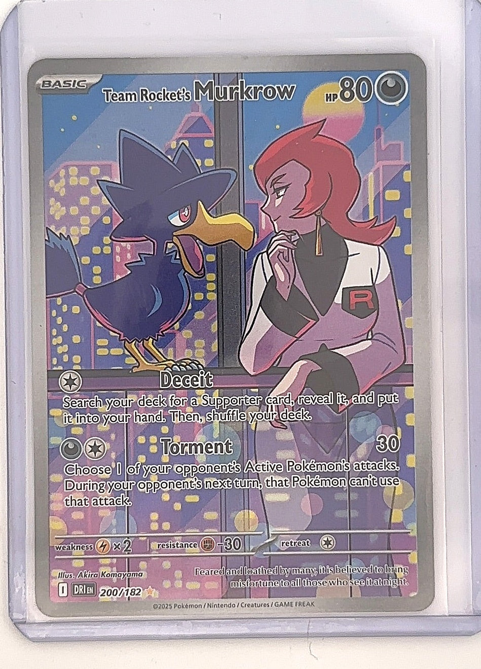 Team Rocket's Murkrow - 200/182 #200/182 — front