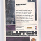 2009 Donruss Elite Clutch Performers Kobe Bryant #5 — back