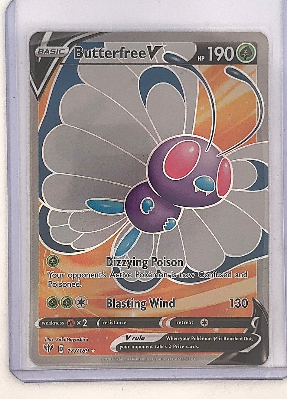 Butterfree V (Full Art) #177/189 — front
