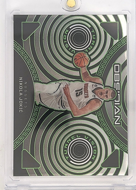 2022 Panini Obsidian Tunnel Vision Nikola Jokic [Green] #9 — front