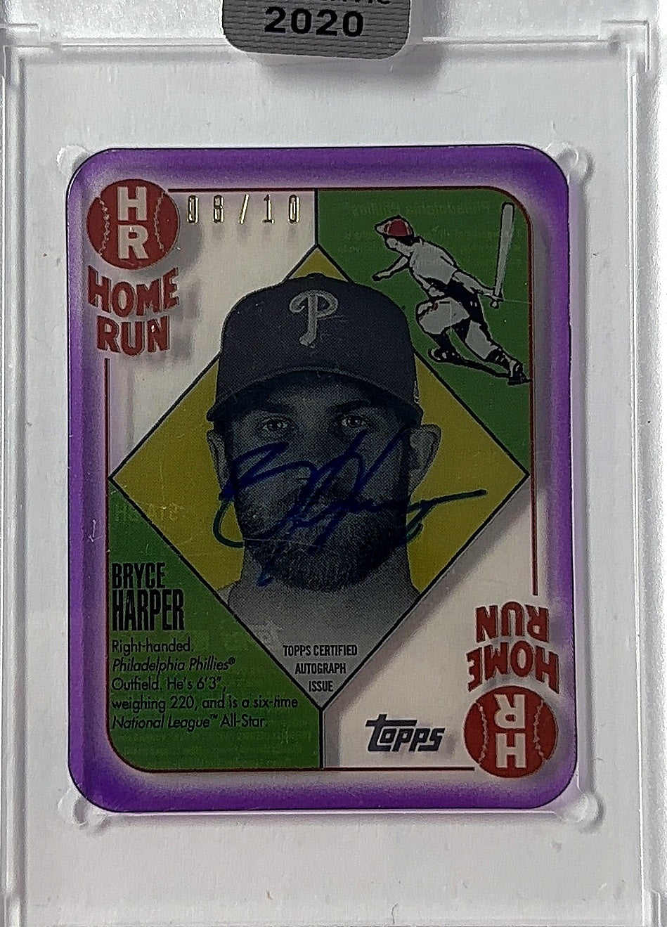 Bryce Harper Clearly Authentic Auto /10 — front