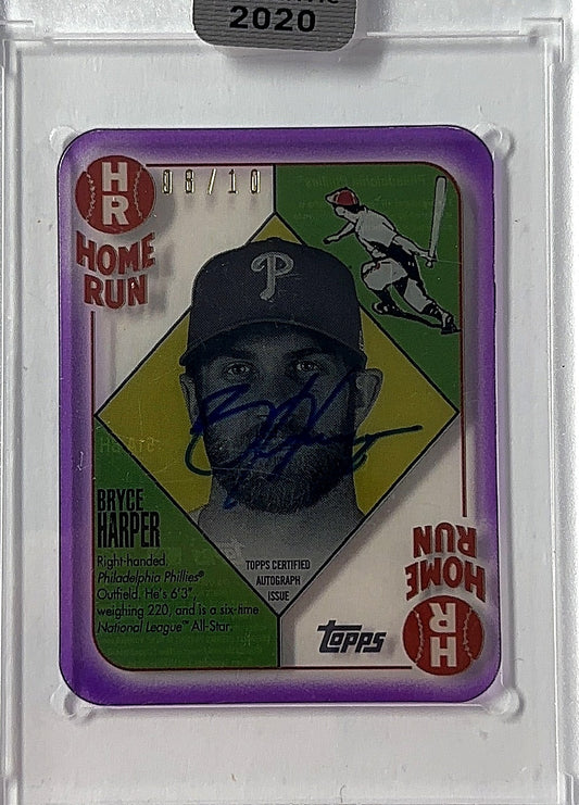 Bryce Harper Clearly Authentic Auto /10 — front