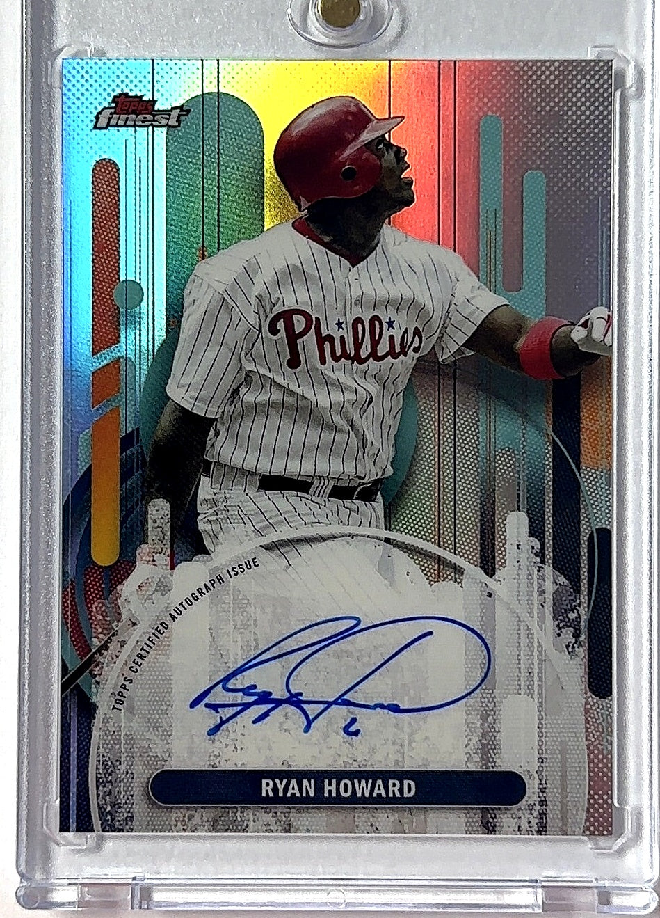 Ryan Howard Topps Finest Auto — front