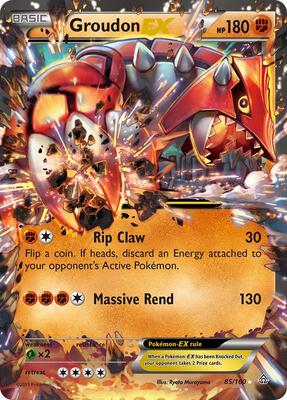 Groudon EX #85/160 — stock