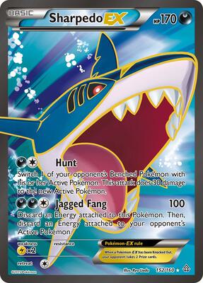 Sharpedo EX (152 Full Art) #152/160 — stock