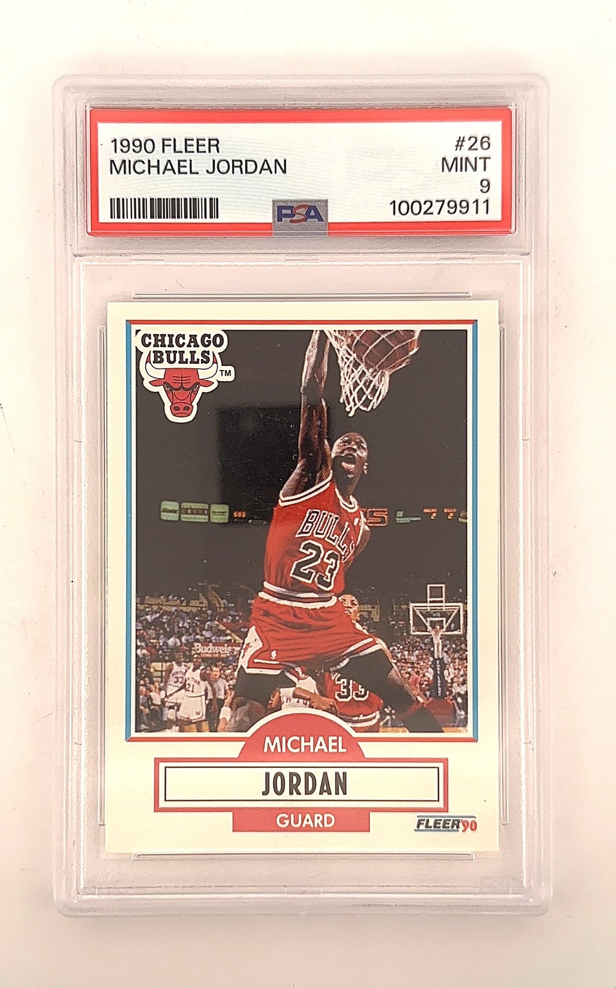 1990 Fleer Michael Jordan #26 PSA 9 — front