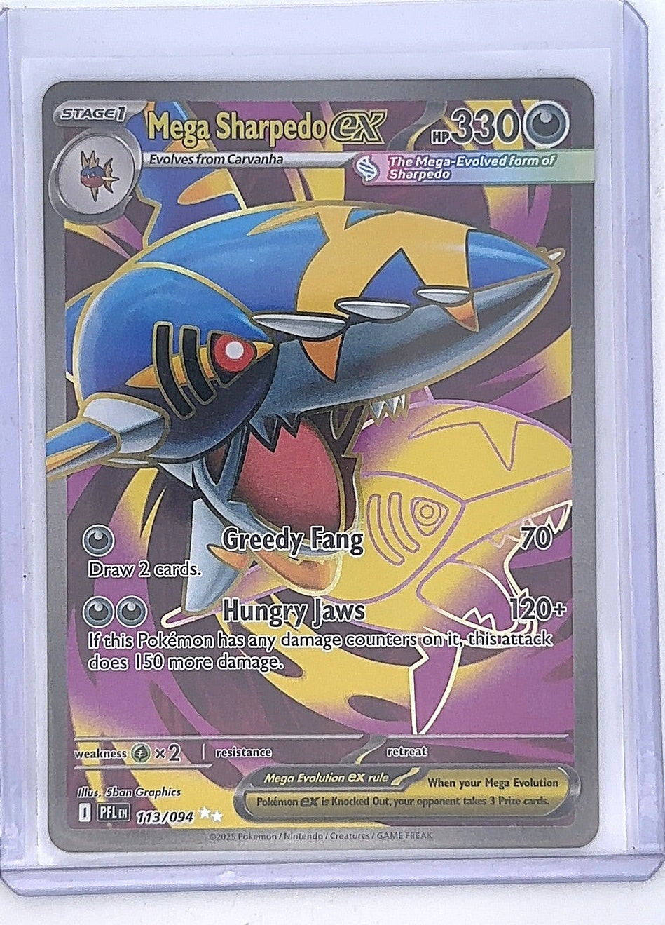 Mega Sharpedo ex - 113/094 #113/094 — front