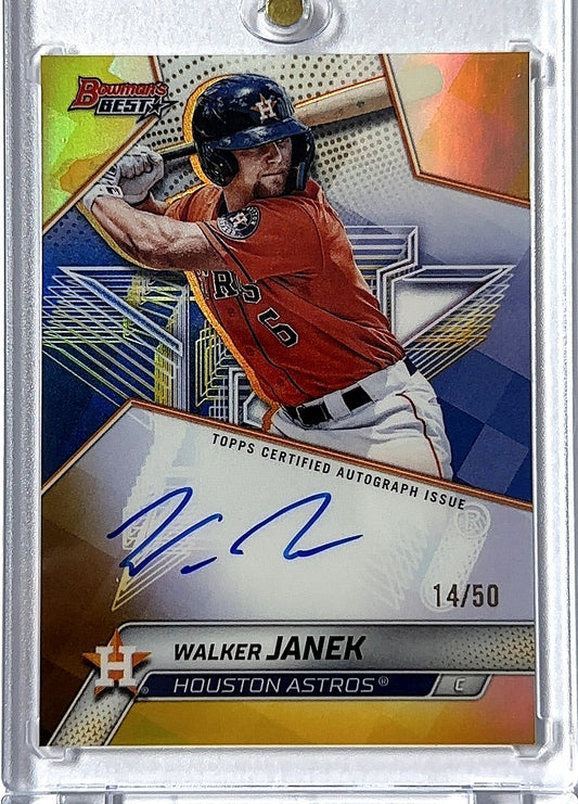 2025 Bowman's Best Autograph Walker Janek [Gold Refractor] #B25-WJA AUTO — front