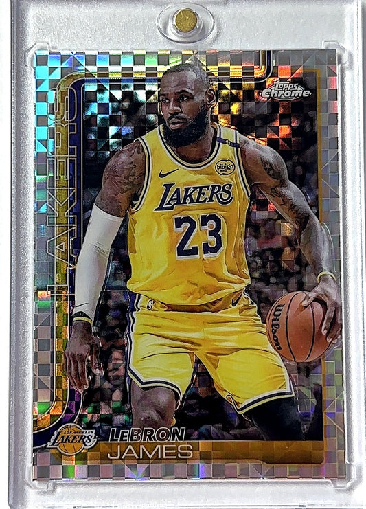 2025 Topps Chrome LeBron James [Refractor] #127 — front