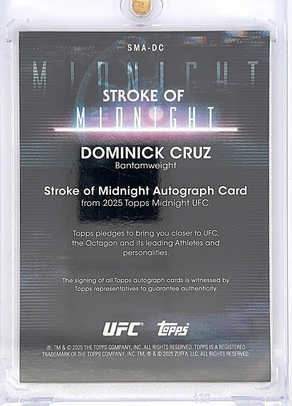 Dominick Cruz Stroke Of Midnight Auto — back