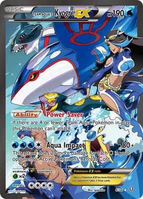 Team Aqua's Kyogre EX #6/34 — stock