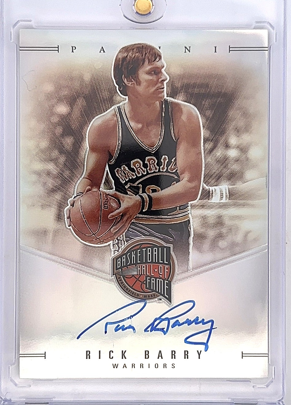 2021 Panini Hoops Specta Hall of Fame Signatures Rick Barry #SH-RBA — front