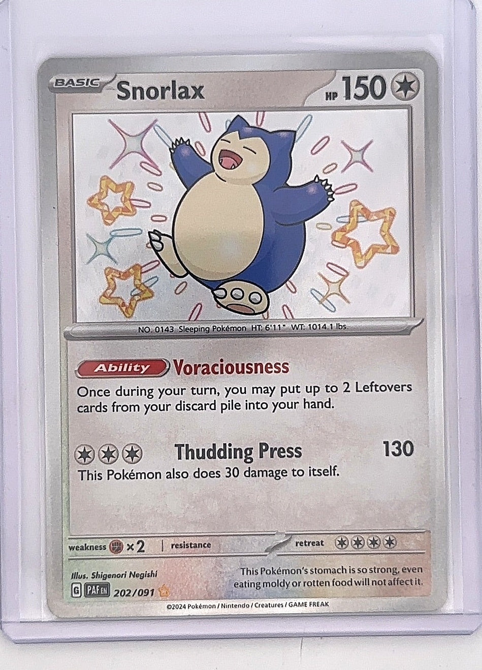 Snorlax #202/091 — front