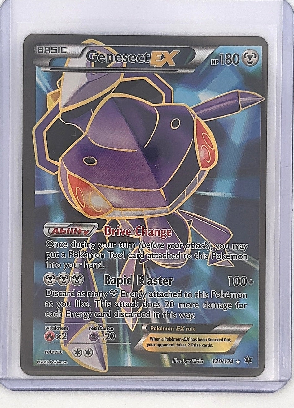 Genesect EX (Full Art) #120/124 — front
