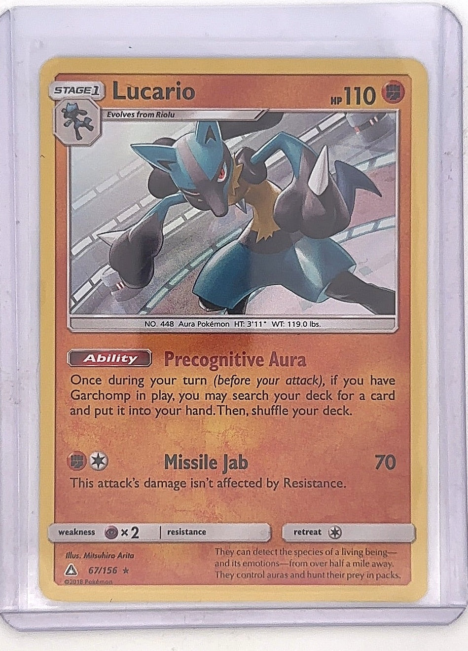Lucario #67/156 — front